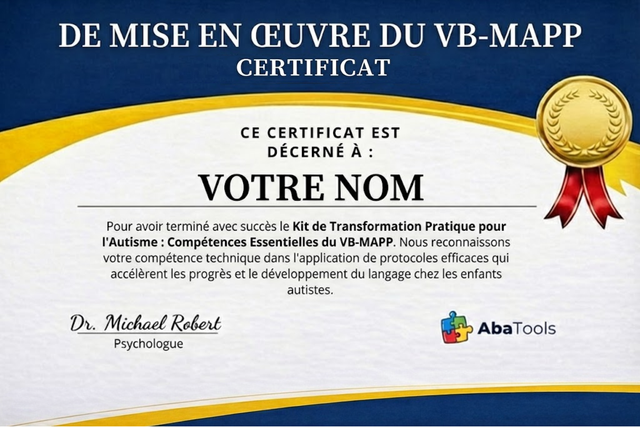 Certificat de Mise en Œuvre VB-MAPP